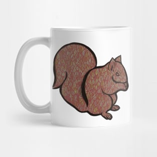 Chittering Squirrel of Leaves Mug